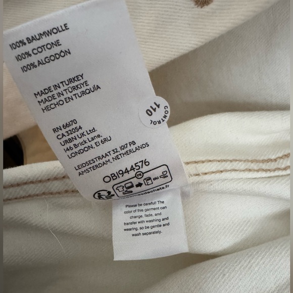 NWT Pilcro Women’s XSP Off-White Denim Jacket - Picture 7 of 9